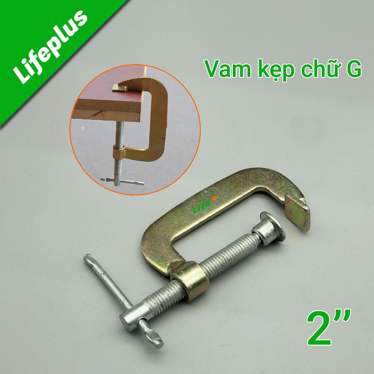 Bộ 4 chiếc Vam- Cảo chữ C các cỡ 2-6 inch