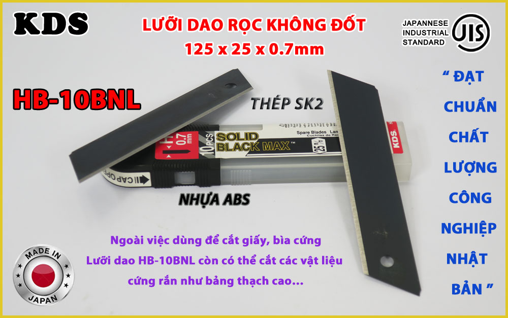 Lưỡi dao không đốt Nhật Bản KDS bản 25mm