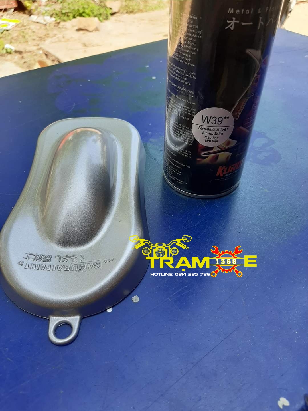 SƠN SAMURAI MÀU BẠC CROM ÁNH KIM W39