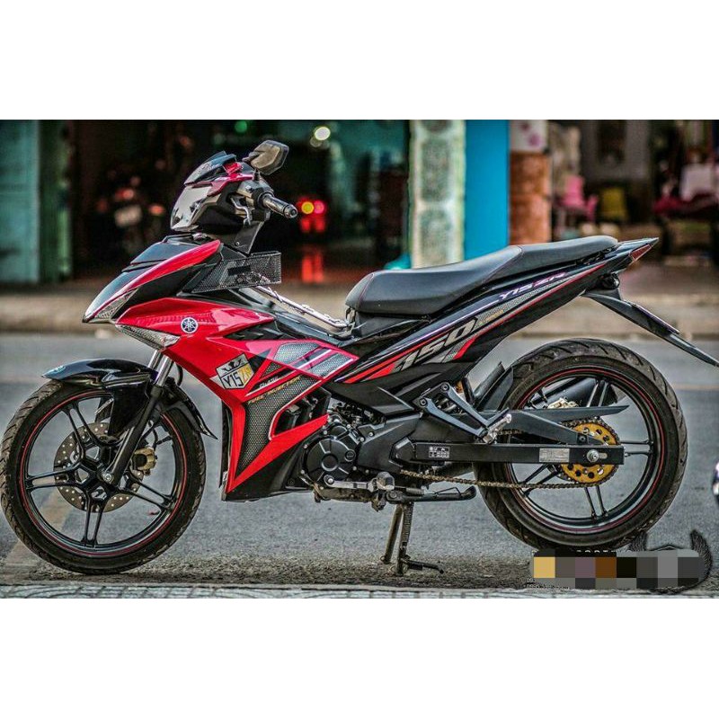 Tem rời exciter 150 đỏ đen y15zr, tem 3 lớp không bay màu