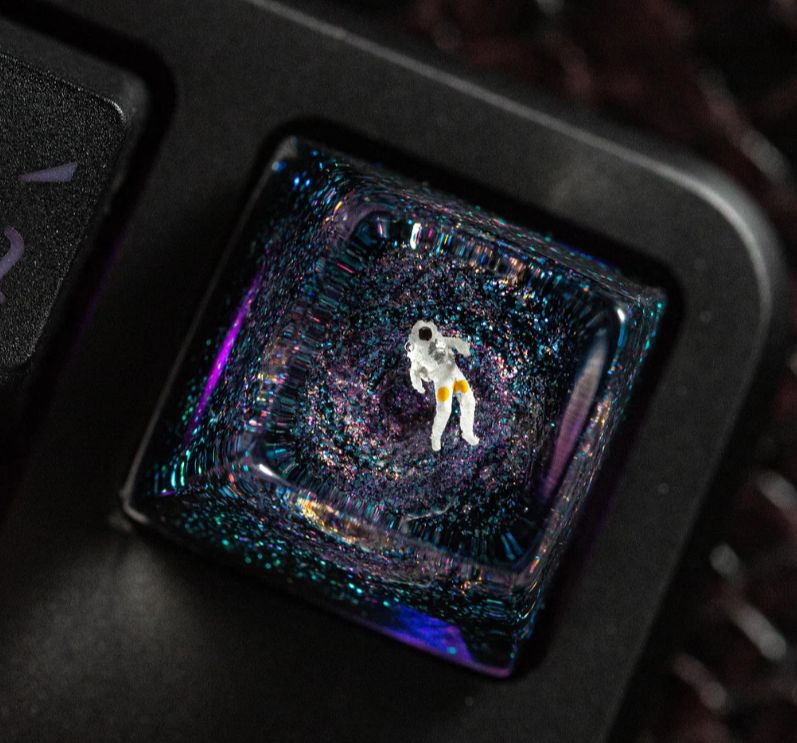 Keycap no face in Studio Ghibli, button keyboard anime no face, keycap for mechanical keyboard