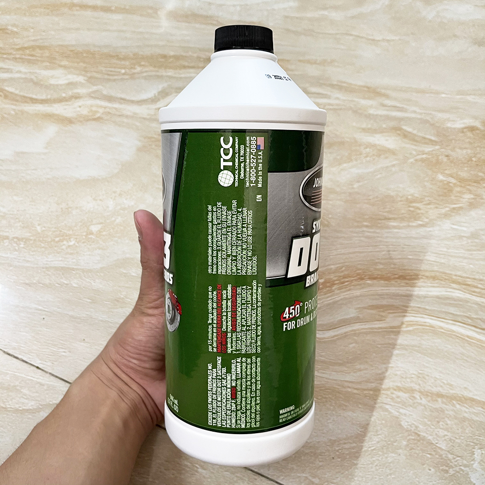 Dầu Thắng DOT 3 Johnsen Brake Fluid 946ml (Vàng)