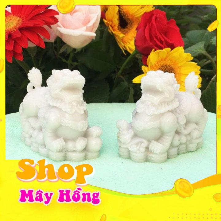 Cặp tỳ hưu màu trắng