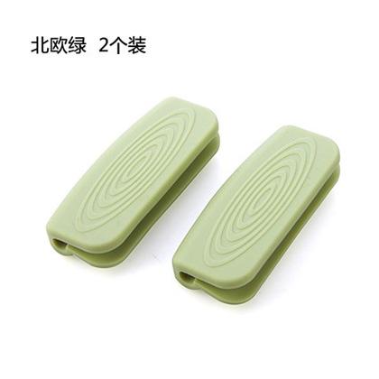 Chịu Nhiệt Cao Silicone Cách Nhiệt Clip Chảo Hấp Nồi Nấu Canh Bộ Vỏ Tay Cầm Nắp Nồi Nồi Xử Lý Găng Tay Chống Nóng Găng Tay