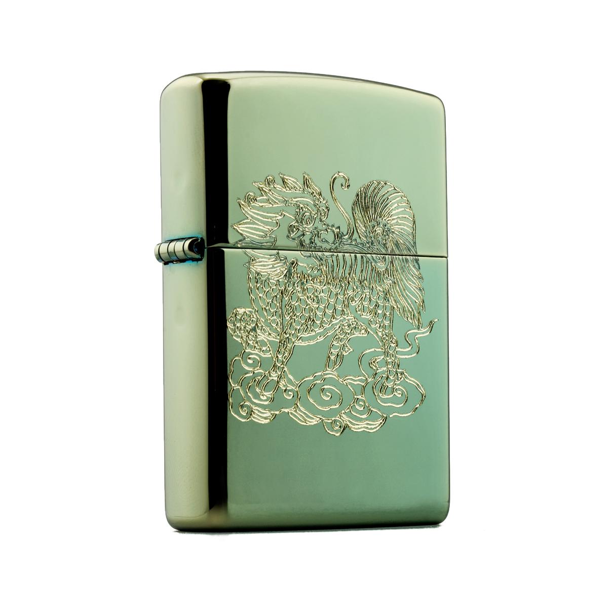 Bật Lửa Zippo Khắc Ngọc Kỳ Lân