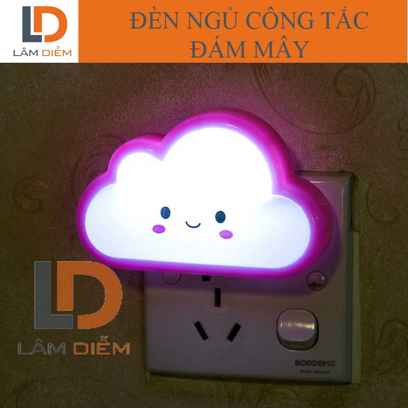 Đèn ngủ công tắc hình đám mây siêu dễ thương