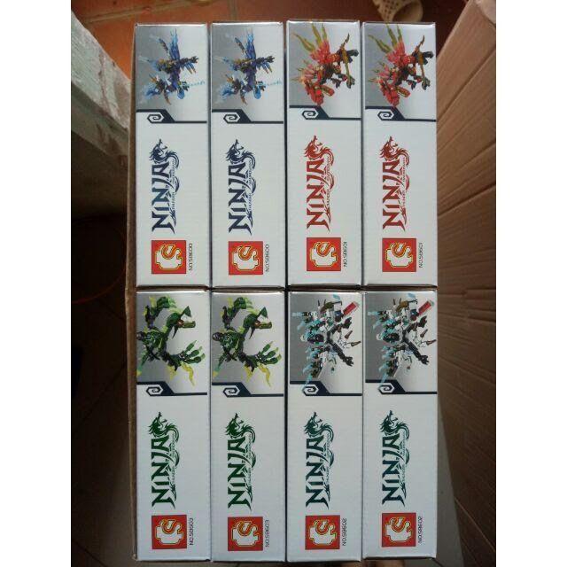 Lego senbao ninja rồng 8600 - 8603.