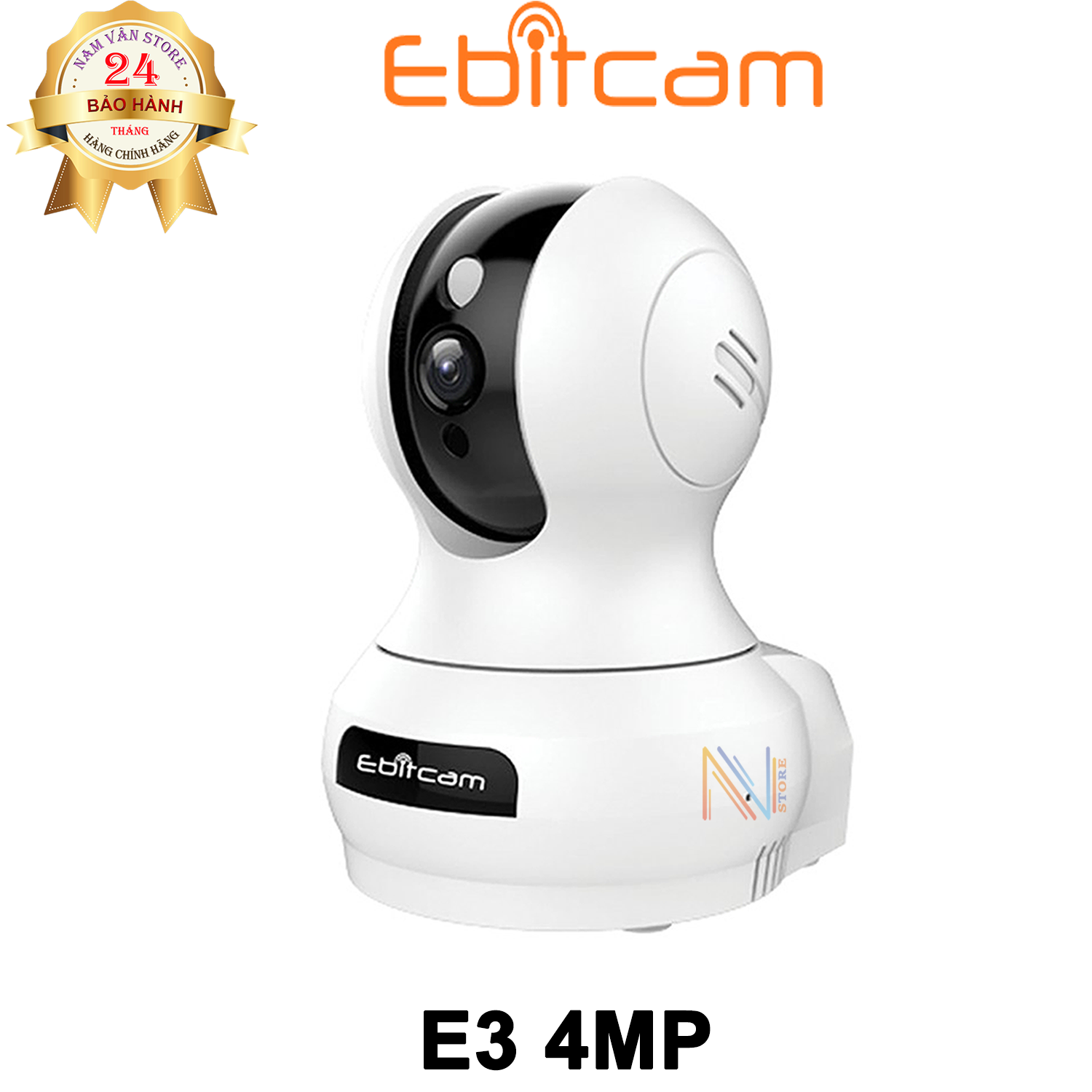 Camera Ip Wifi EbitCam E3 HD 4MP - Hàng Chính Hãng