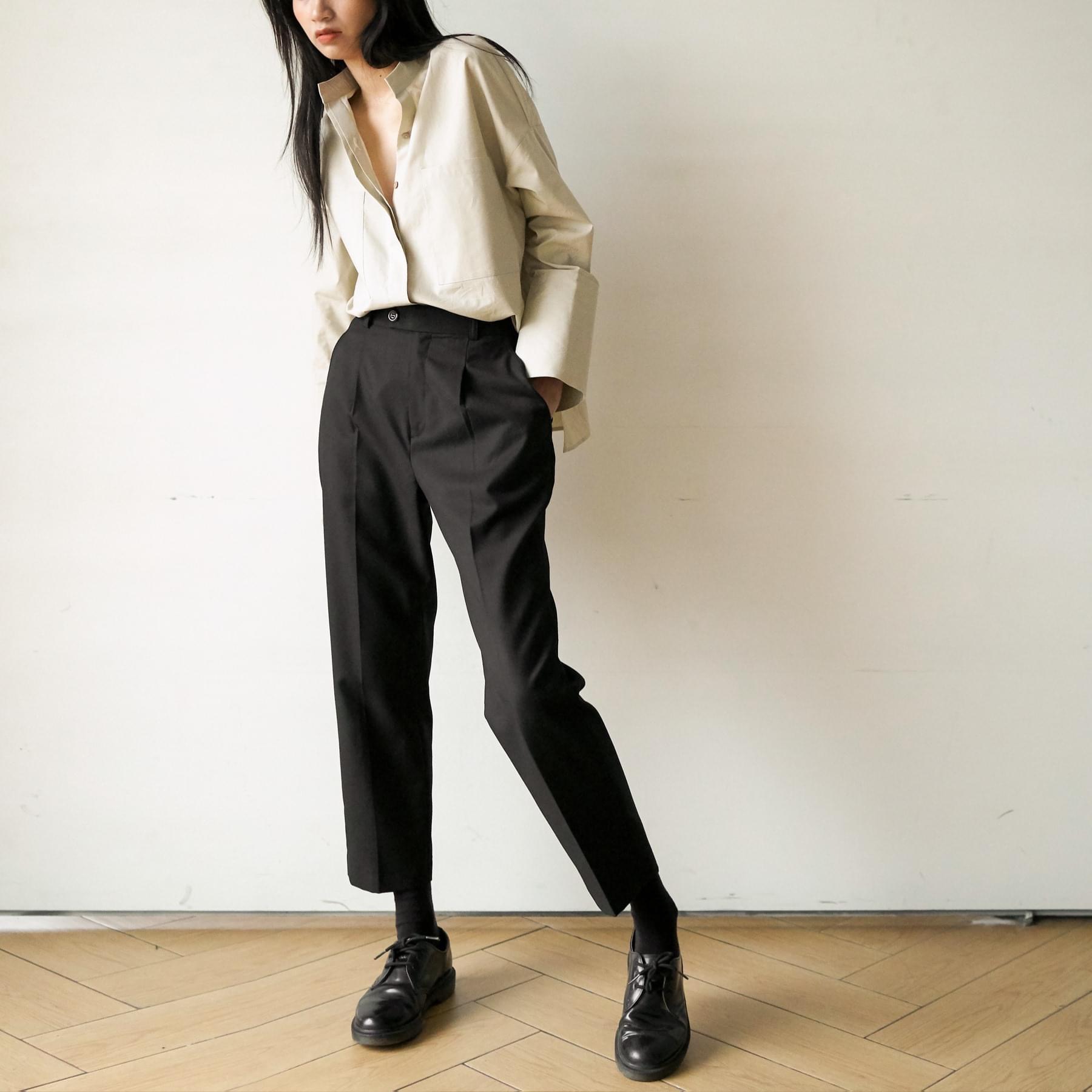 At Least Everyday Trousers Quần Tây Đen
