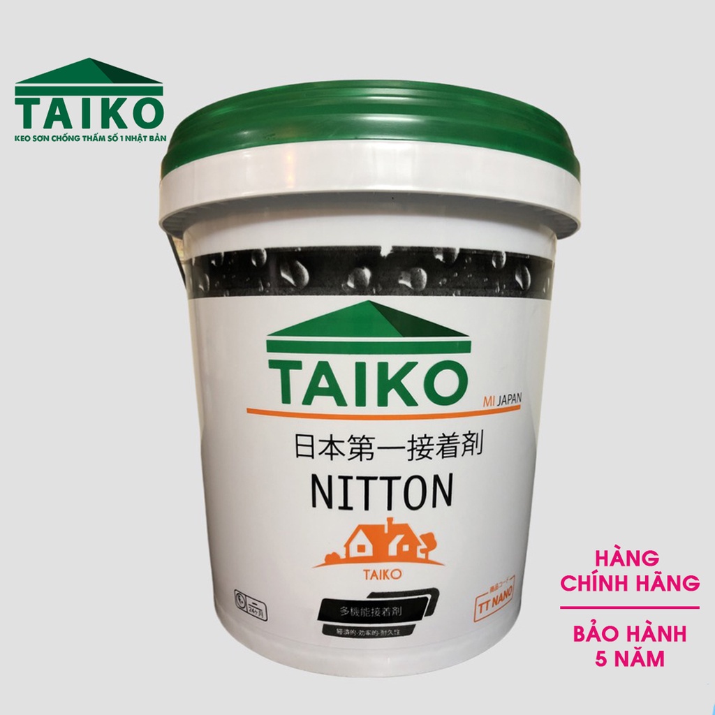 Keo sơn chống thấm Taiko Japan Nitton - Thùng 10 Lít chống thấm vết nứt