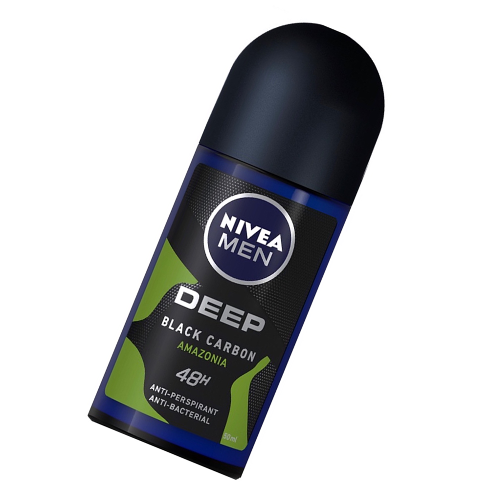 Lăn Ngăn Mùi Nivea Than Đen Hương Rừng Amazon 50ml