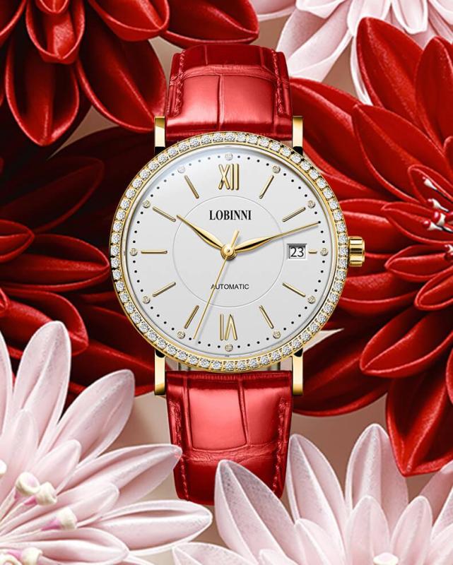 Đồng hồ nữ LOBINNI L026-2 Đồng hồ đeo tay chính hãng, Fullbox, Kính sapphire, Chống xước, Chống nước, Đồng hồ bán chạy nhất hiện nay