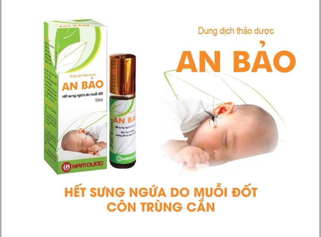 Dung dịch thảo dược An Bảo hết sưng ngứa do muỗi đốt (12ml)