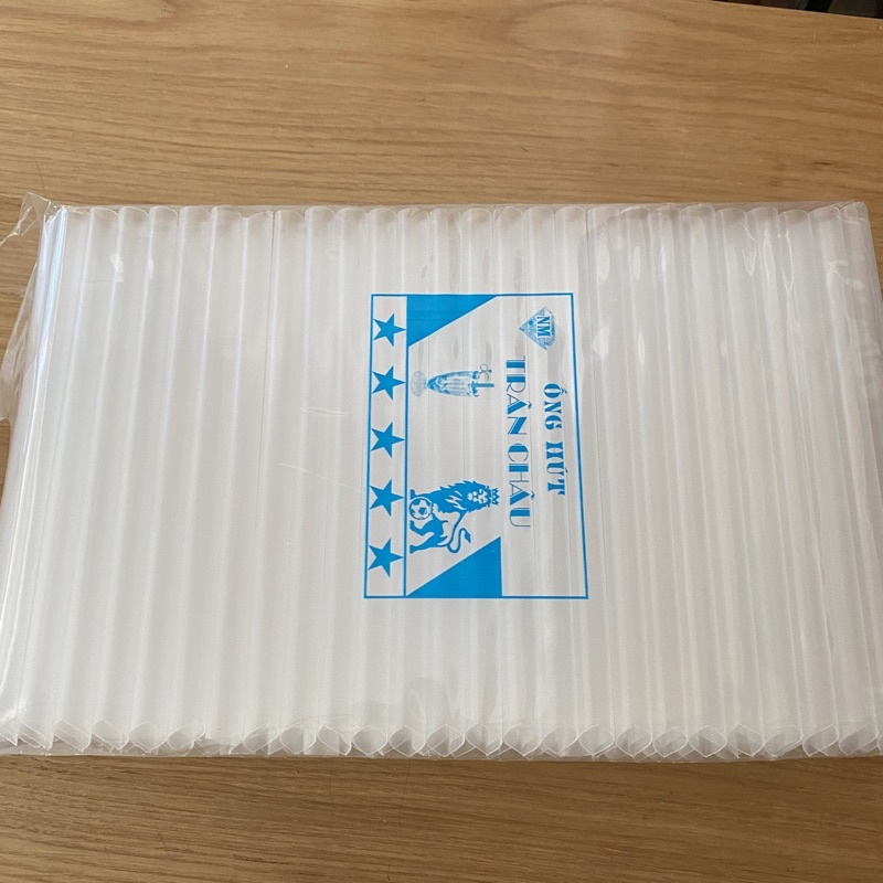 Ống hút trắng trong phi 6, 8, 12 bịch 500g
