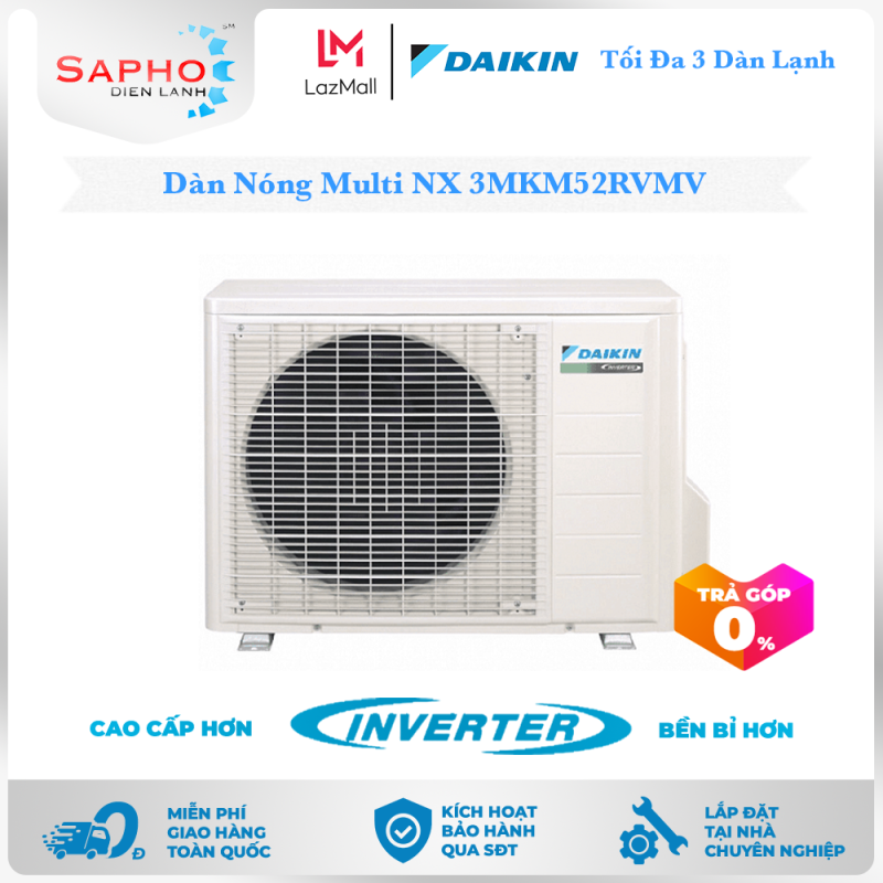 Bảng giá [Free Lắp HCM] Máy Lạnh Multi NX Daikin Inverter Chỉ Dàn Nóng 3MKM52RVMV Gas R32 1 Chiều Lạnh Điều Hòa Multi Daikin - Điện Máy Sapho