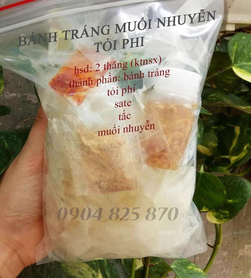 [HCM]COMBO 10 BỊCH - BÁNH TRÁNG MUỐI NHUYỄN