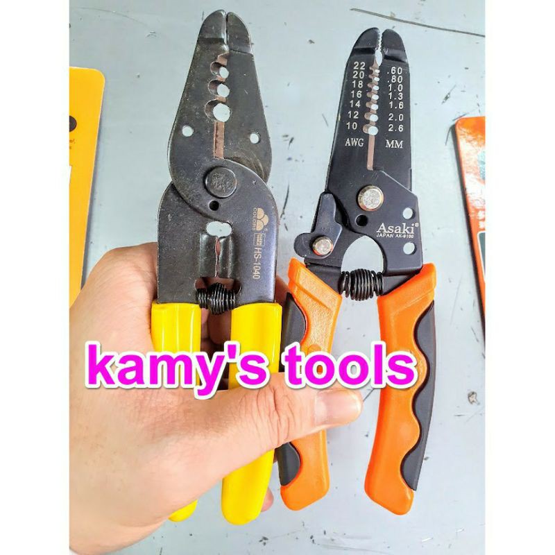 Kìm tuốt dây điện lớn 16mm2 fasen hs-1040 và asaki ak-9100 ak-9101