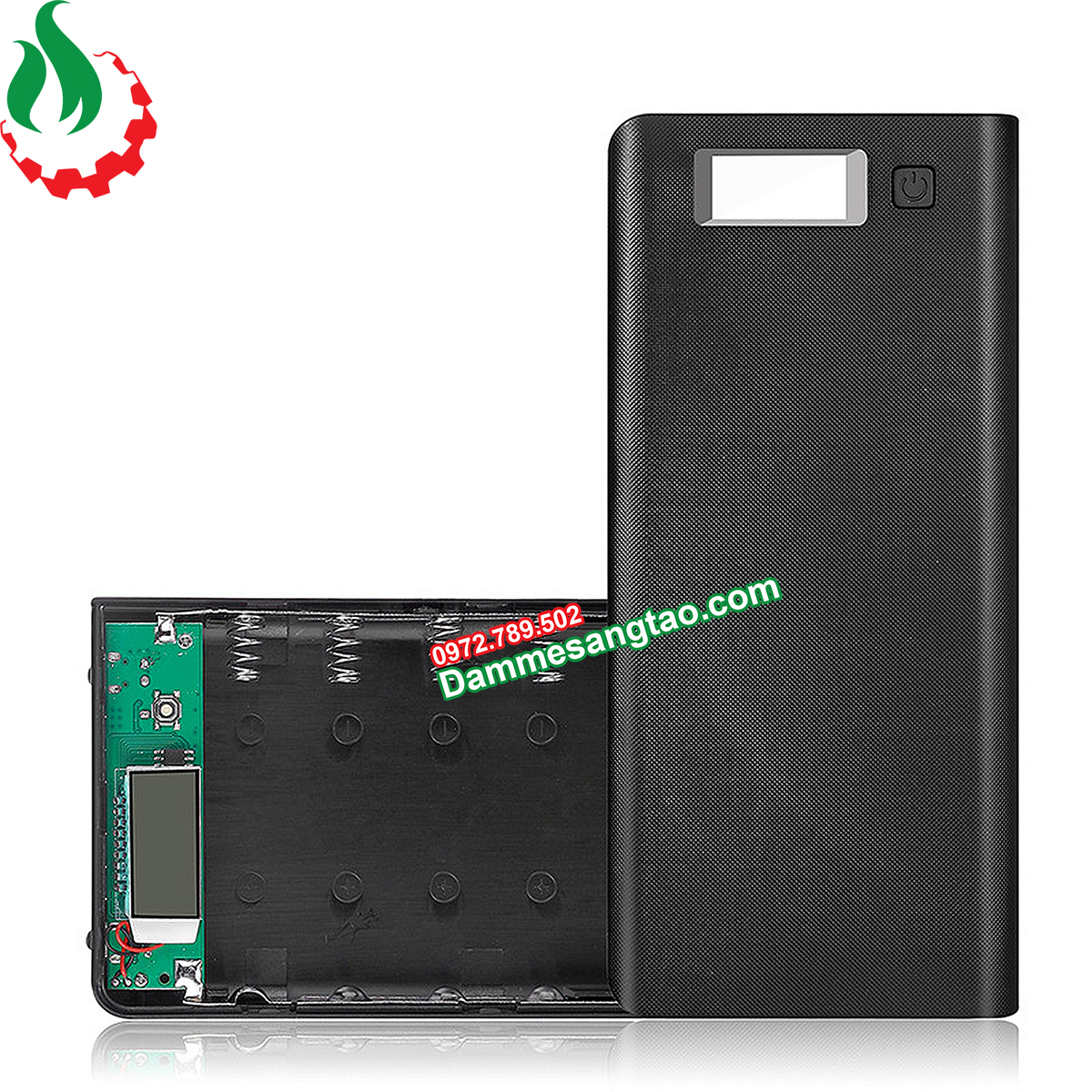 Box sạc dự phòng 8 cell 18650 LCD (Không pin)
