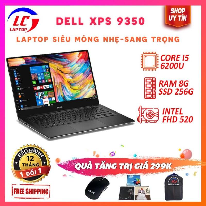 Laptop Đồ Họa Giá Rẻ, Laptop Văn Phòng Dell XPS 9350, i5-6200U, RAM 8G, SSD 256GB, Màn 13.3 fullHD IPS, LaptopLC298