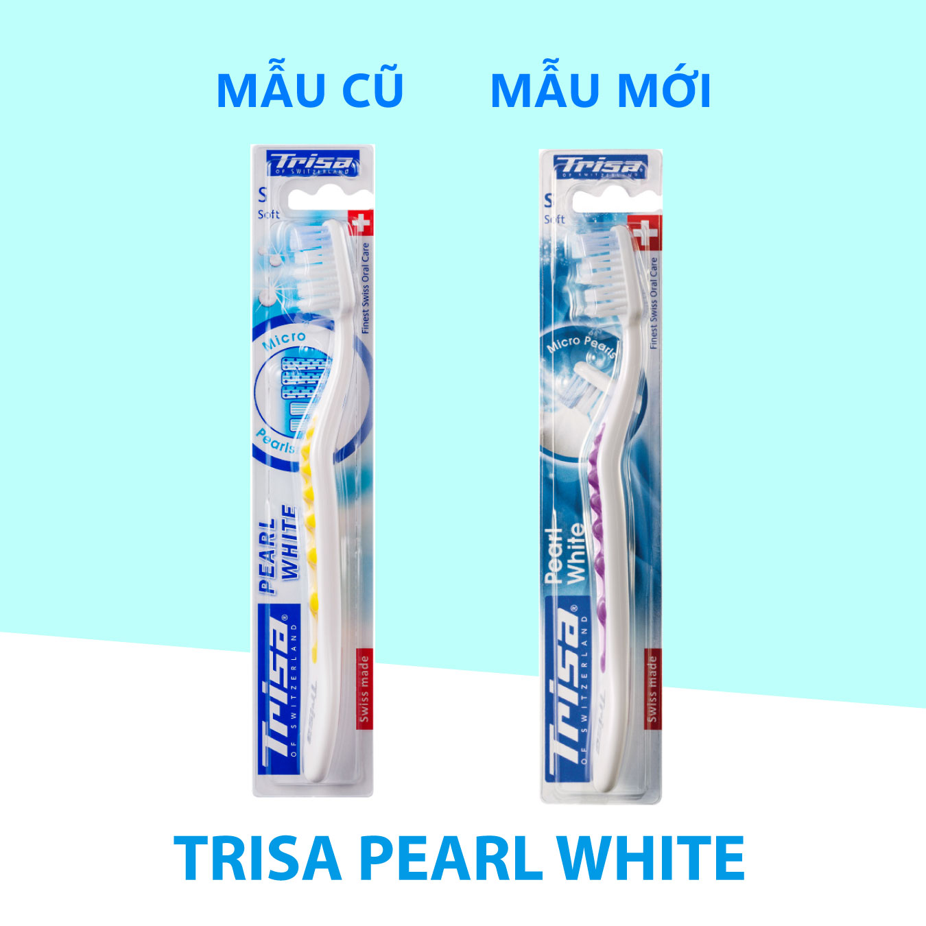 Bàn Chải Đánh Răng Trisa Pearl White