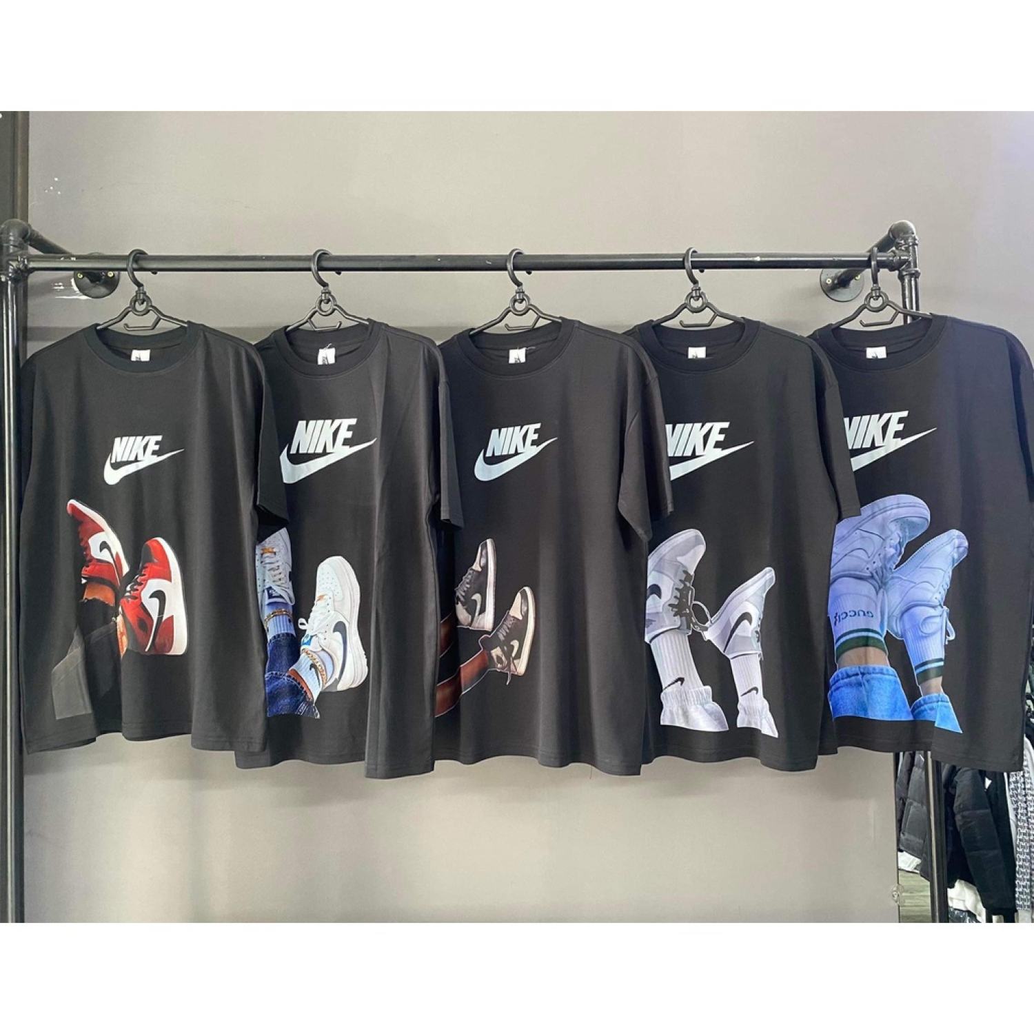 Áo thun N.I.K.E Đôi Chân Custom Hàng Cao Cấp Cotton 100% [ Free Ship ]