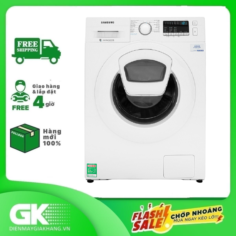 Máy giặt Samsung Addwash Inverter 10 Kg WW10K44G0YW/SV chính hãng