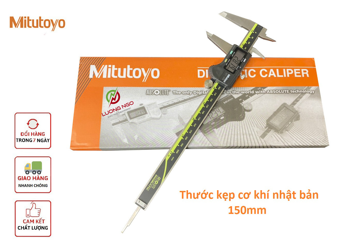 Thước kẹp điện tử Mitutoy Thước cặp điện tử 150mm, 200mm