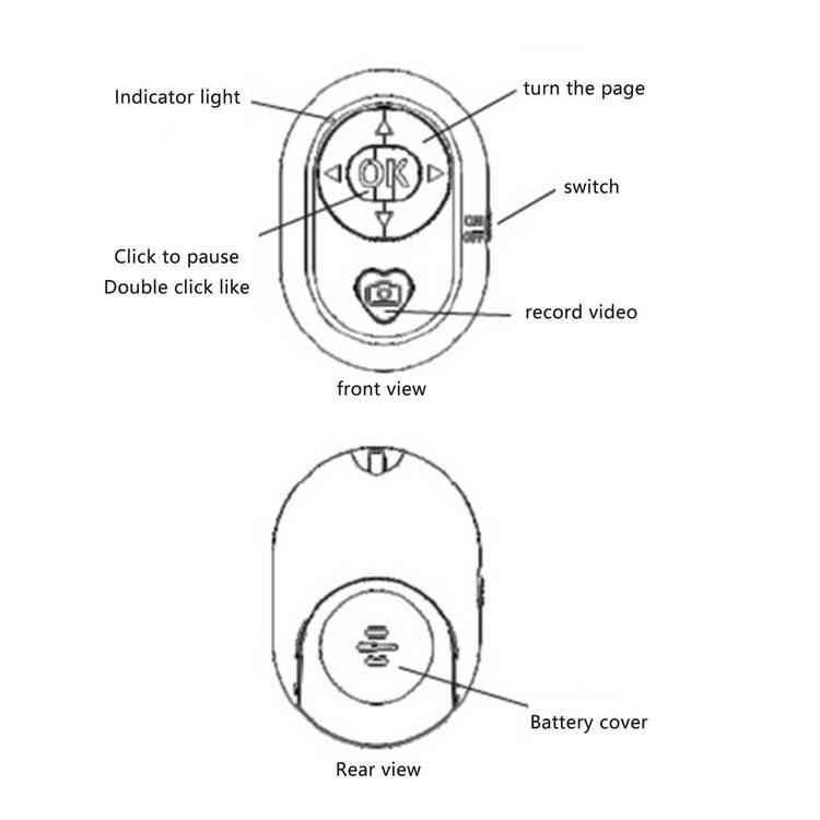 Page Turner Remote Wireless Picture Clicker Remote Shutter For Phone Hands-Free Phone Remote Control Compatible With Most Smartphones And Tablets everywhere