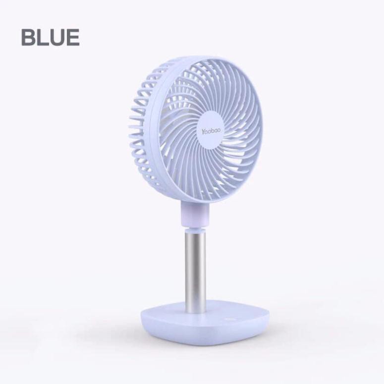 [Lấy mã miễn phí vận chuyển] Quạt Yoobao F1 10000mah,pin sạc 60h liên tục, bẻ góc 45 độ với 4 tốc độ gió an toàn cho trẻ