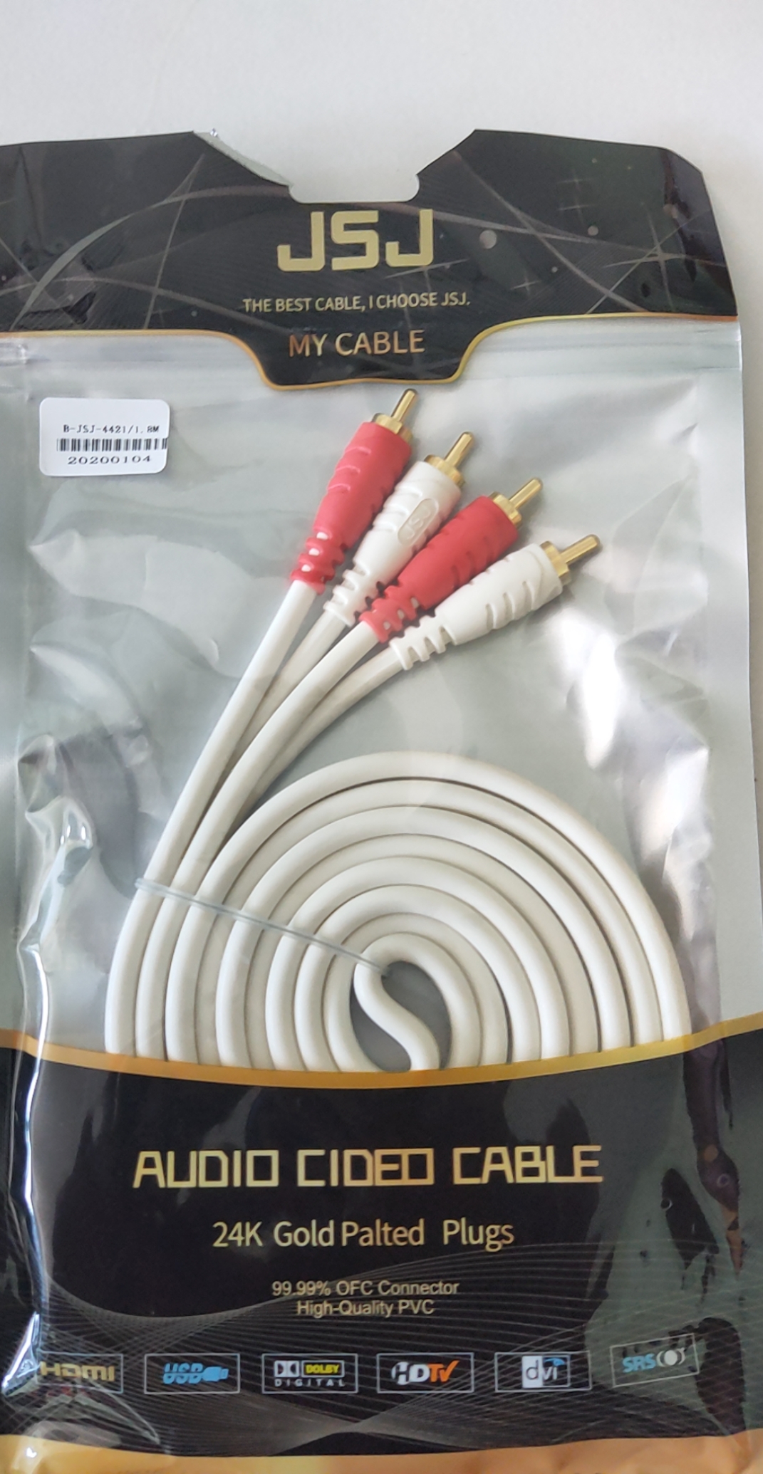 [HCM]Dây cable 4 đầu bông sen dài 1.8m