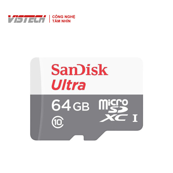 Thẻ Nhớ MicroSDHC SanDisk Ultra 64GB 80MB/s 533x SDSQUNS-064G-GN3MN