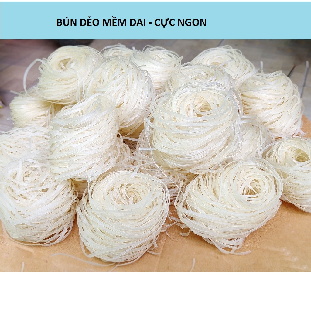 Bún gạo khô Bình Định [ Bún cục cuộn tròn] - Món ngon miền Trung