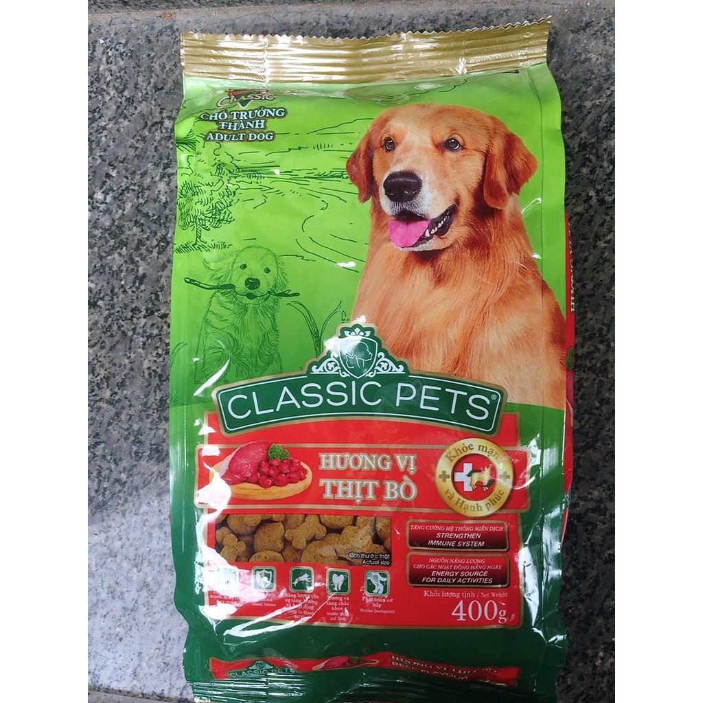Hạt Cho Chó Classic Pets gói 400g - Vị Thịt Bò - [Nông Trại Thú Cưng]