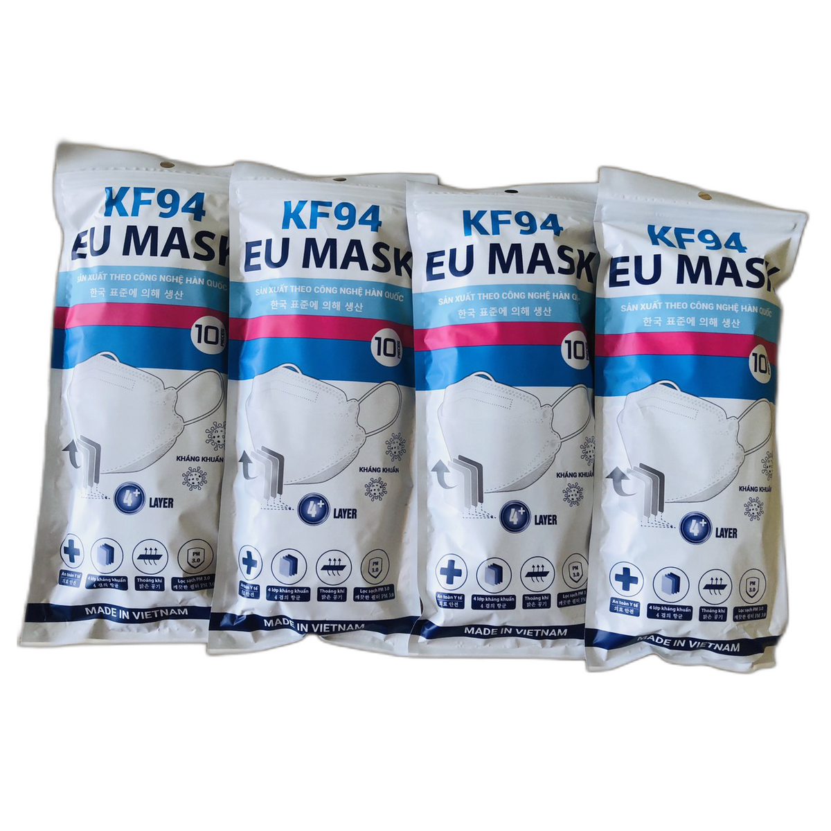 Khẩu trang KF94 EU MASK (combo 20 túi x 10 cái/túi)