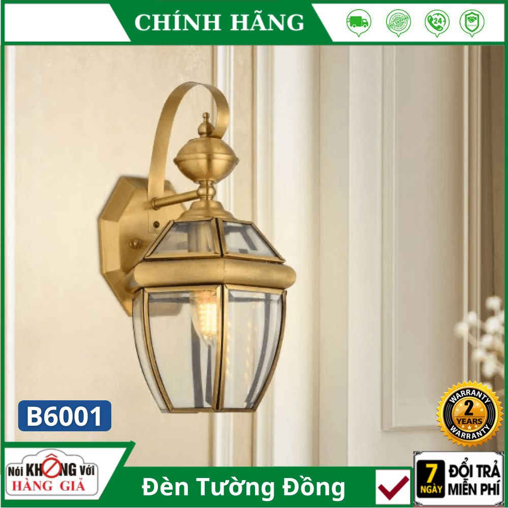 Lamp copper wall-mounted B6001 decoration restaurant corridor, stair, garden, ports, user is outdoor, warranty 24 month