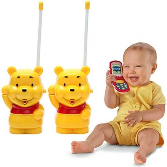 Combo 2 máy bộ đàm hoạt hình đồ chơi cho bé