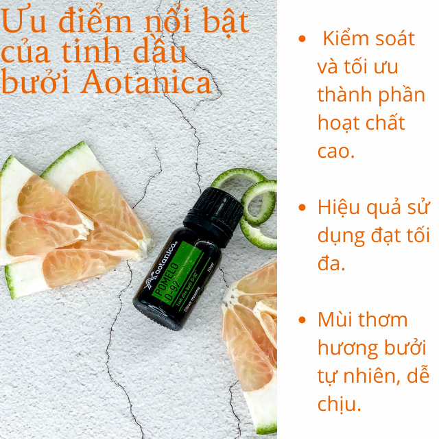 Tinh dầu bưởi phân đoạn Pomelo D-92 Aotanica 10ml