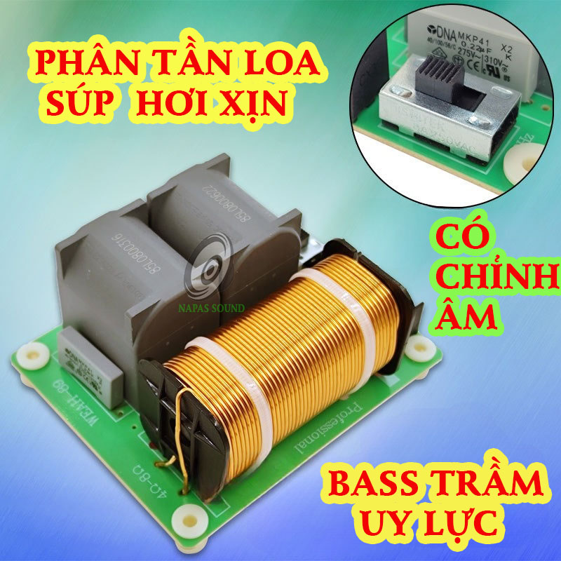Phân tần súp hơi 40 50 lớn - mạch phân tần loa sub - phân tần sub hơi - mạch cắt sub