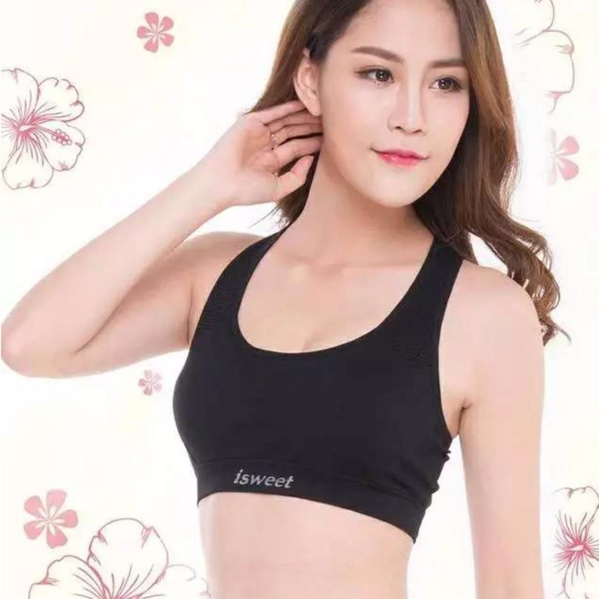 [HCM]ÁO BRA THUN DỆT ISWEET BA LỖ NGẮN