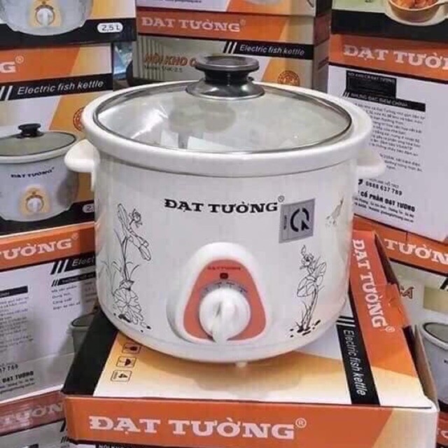 Nồi điện kho cá thịt hầm cháo chậm 1.5l- 2.5l B035 Niêu điện nấu cháo đạt tường