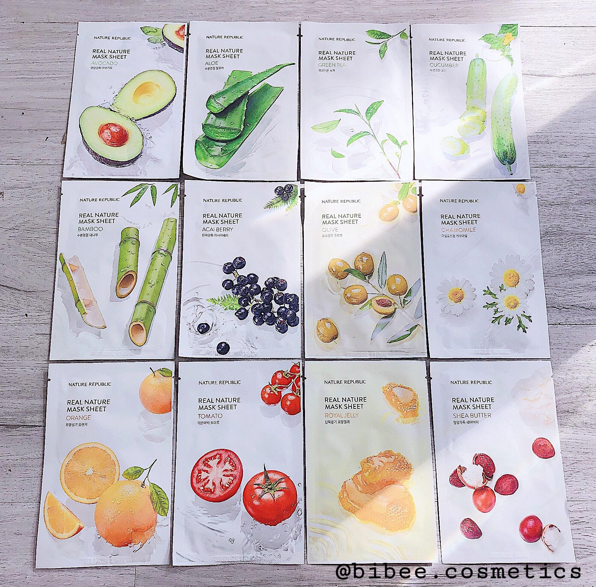 [HCM]Combo 12 Mặt Nạ Dưỡng Da Nature Republic Real Nature Mask Sheet
