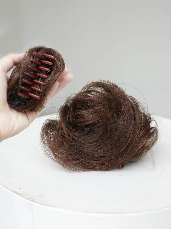 [ hàng hót, bao đẹp ] tóc giả nữ búi gấp mini, tóc bối kẹp, tóc búi giả