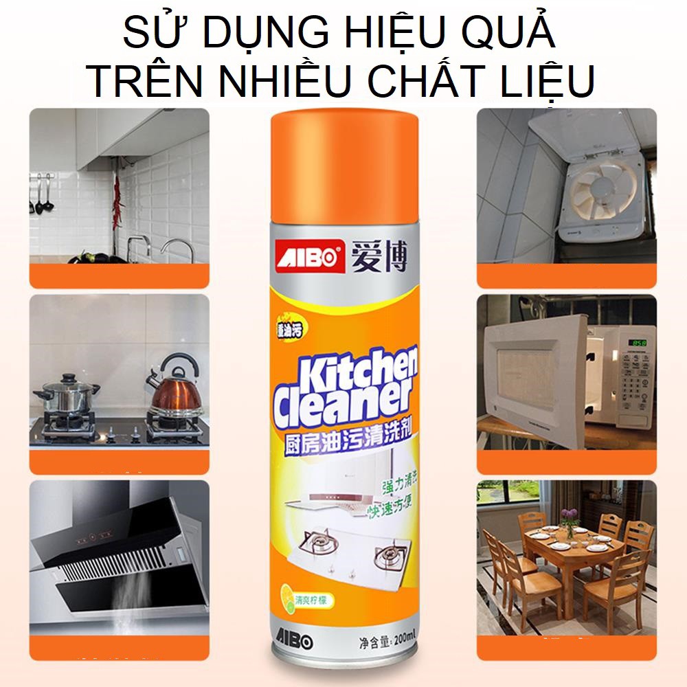 Chai xịt vệ sinh nhà bếp kitchen cleaner aibo loại xịn