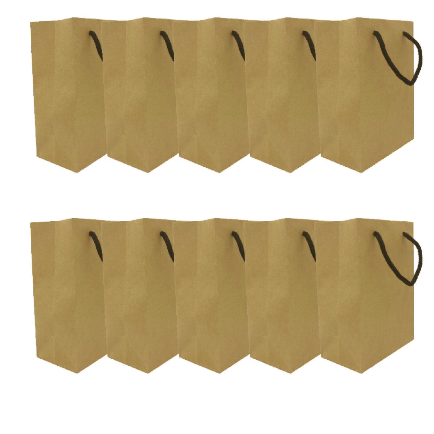 Combo 100 Túi giấy Kraft trơn KT07 (18 x 6 x 14.5)