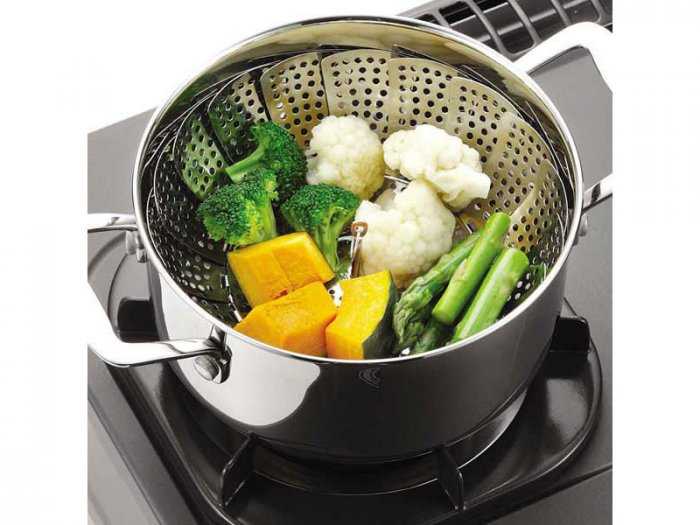 Xửng hấp Inox Gấp Gọn