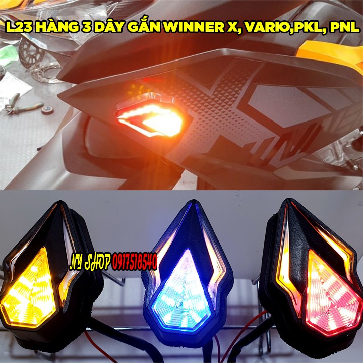 Xi nhan l23 spirit gắn cho honda winner x v2, v3, vario pkl, pnl