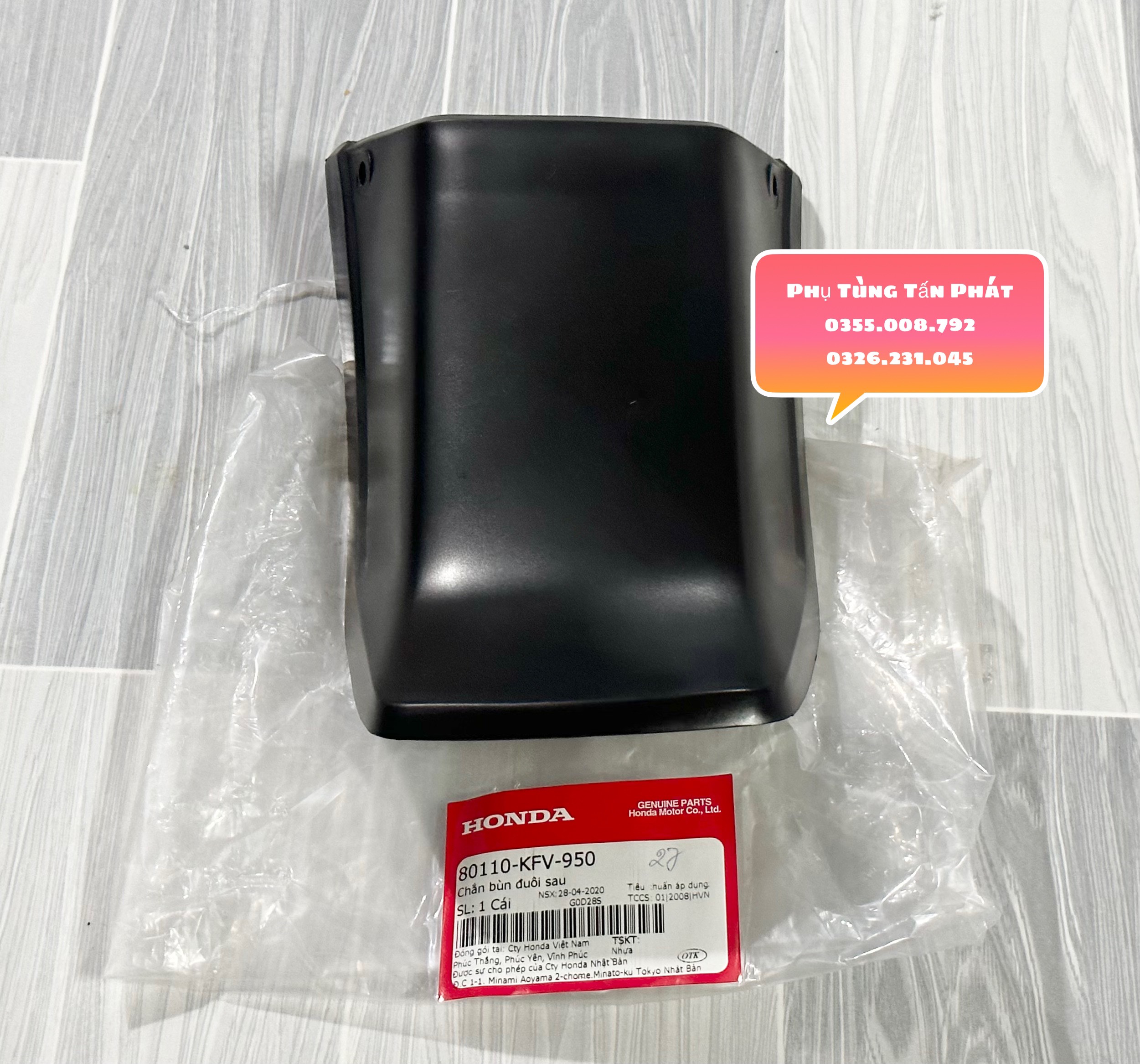 Chắn Bùn Đuôi Sau Dream - Super Dài Ngắn Chính Hãng Honda