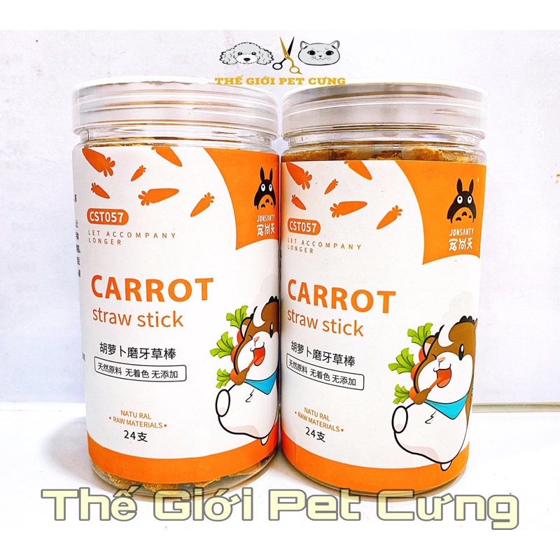 [1 Que] Cà Rốt Mài Răng Jonsanty Hamster Thỏ Bọ Sóc