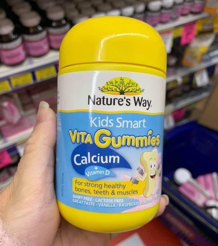Kids Smart Vita Gummies Calcium + Vitamin D lọ 60 viên