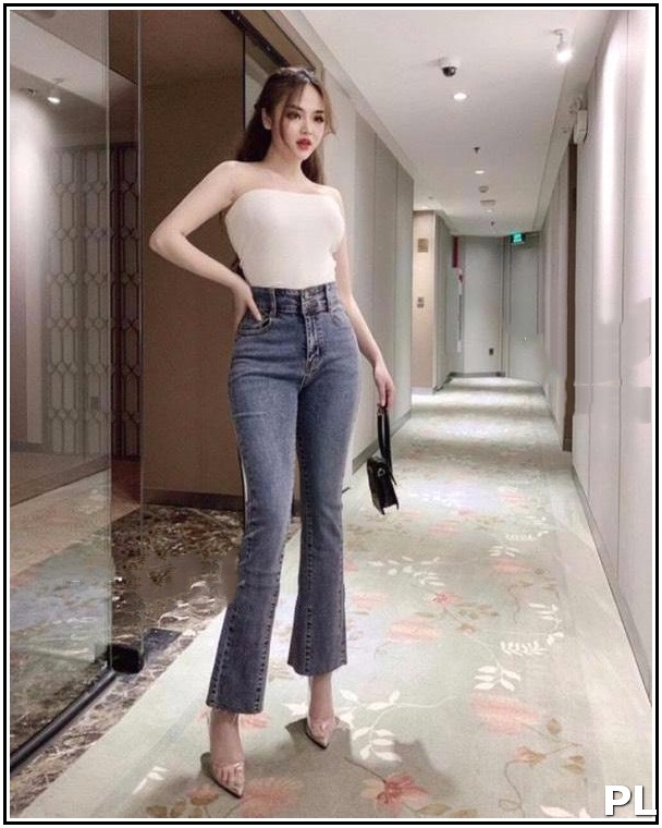 Quần jean nữ ỐNG LOE MÀU ĐEN XÁM (jean giãn tốt size 26 tới 30) SP2 -t21